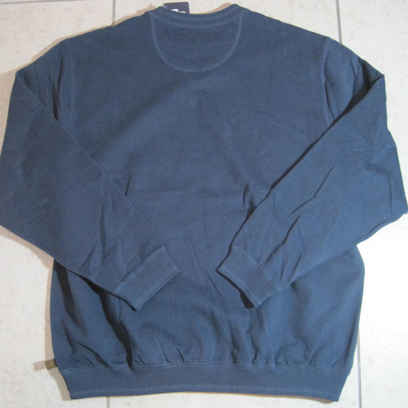 ROUNDTREE & YORKE MEN CREWNECK BLUE SWEATSHIRT XL - Picture 4 of 4